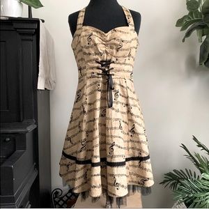 Hot topic dress music notes